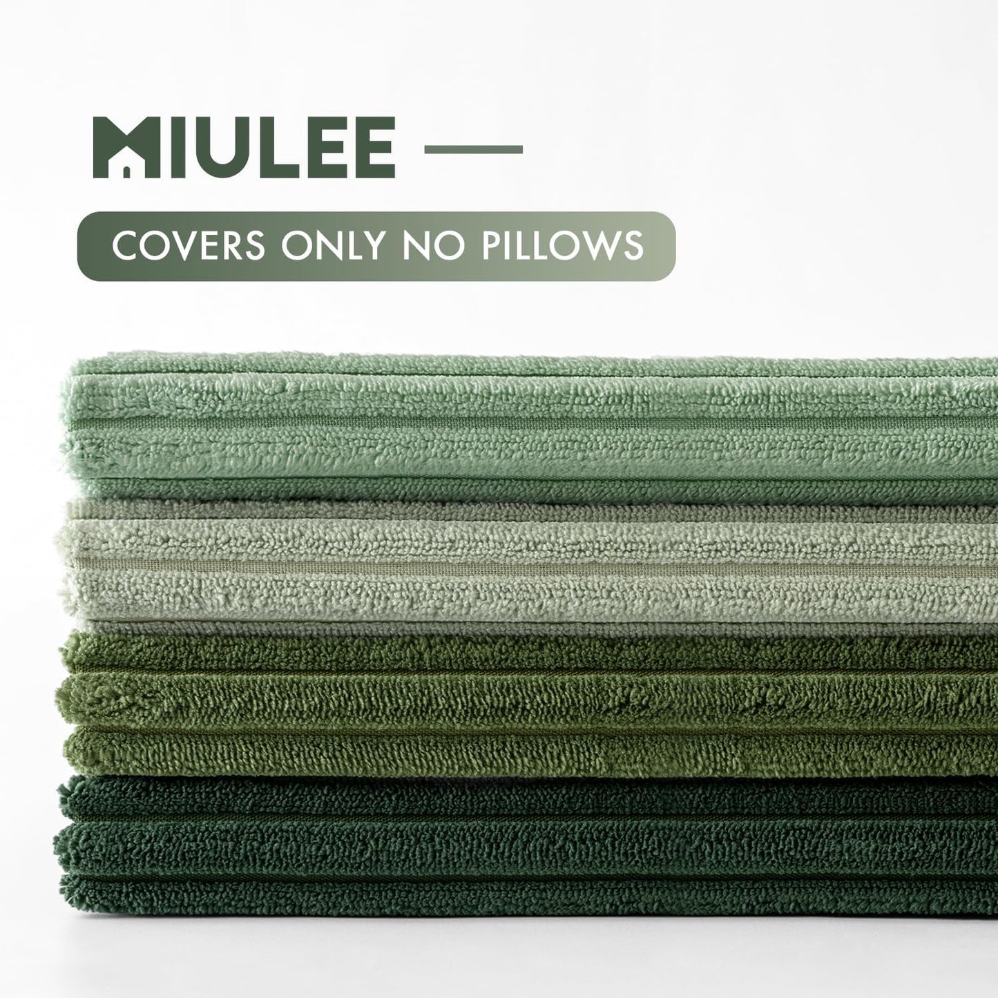 MIULEE Summer Boho Farmhouse Sage Green Throw Pillow Covers